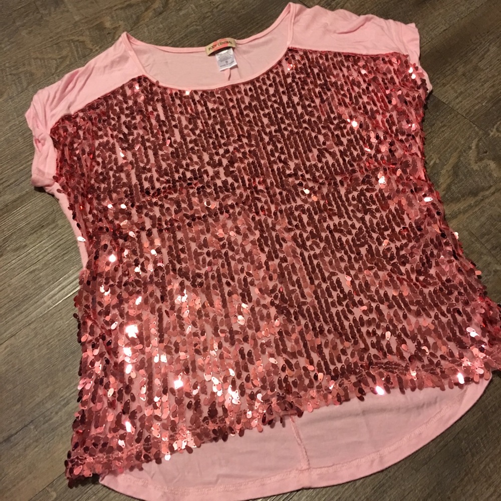 Pink sequin shirt